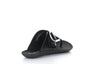 MICA758FLY Bridle Black Open Toe Mules|MICA758FLY Mules �� Bout Ouvert in Noir